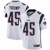 Nike New England Patriots #45 Donald Trump White NFL Vapor Untouchable Limited Jersey,baseball caps,new era cap wholesale,wholesale hats